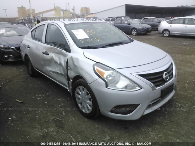 3N1CN7AP1FL927087 - 2015 NISSAN VERSA S/S PLUS/SV/SL SILVER photo 1