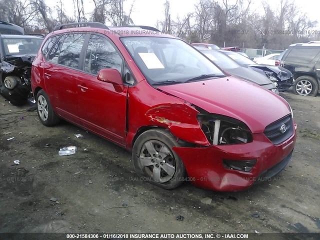 KNAFG529797275851 - 2009 KIA RONDO LX/EX RED photo 1