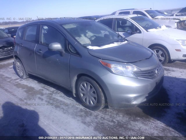 3N1CE2CP2EL373766 - 2014 NISSAN VERSA NOTE S/S PLUS/SV/SL SILVER photo 1