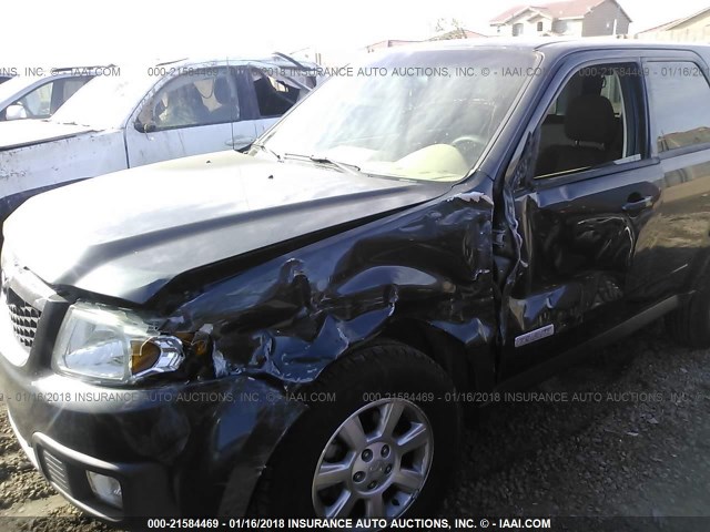 4F2CZ02Z58KM26216 - 2008 MAZDA TRIBUTE I GRAY photo 6