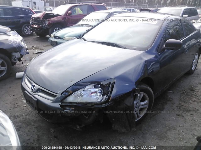 1HGCM72376A012703 - 2006 HONDA ACCORD LX Dark Blue photo 6