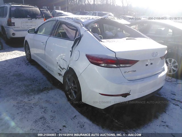 5NPD84LF9HH024605 - 2017 HYUNDAI ELANTRA SE/VALUE/LIMITED WHITE photo 3