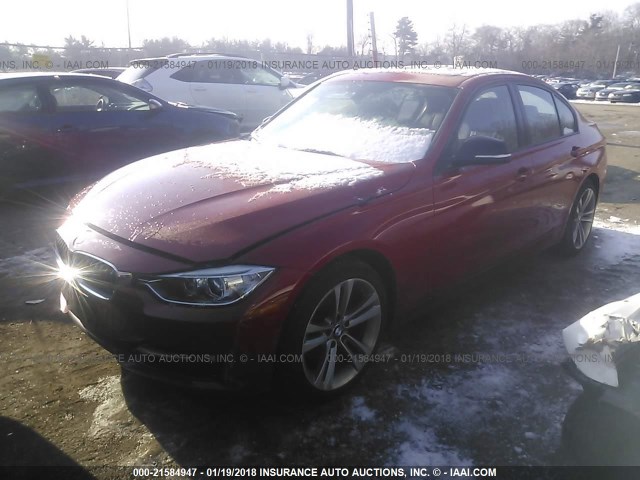 WBA3B5C53DF590920 - 2013 BMW 328 XI SULEV RED photo 2