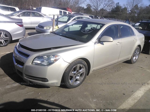 1G1ZH57B494229431 - 2009 CHEVROLET MALIBU 1LT Champagne photo 2