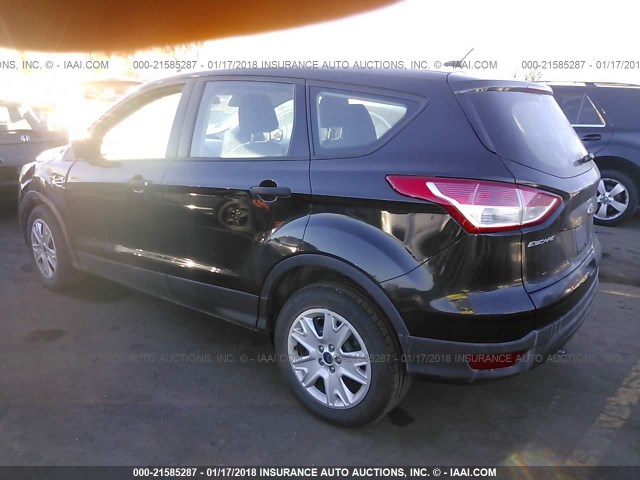 1FMCU0F74DUA37794 - 2013 FORD ESCAPE S BLACK photo 3