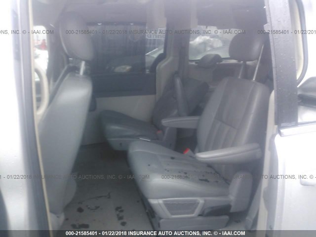 2A8HR54P58R720143 - 2008 CHRYSLER TOWN & COUNTRY TOURING SILVER photo 8