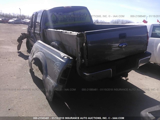 1FT7W2BT4CEA91023 - 2012 FORD F250 SUPER DUTY GRAY photo 3