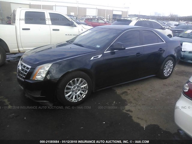 1G6DF5E5XD0139546 - 2013 CADILLAC CTS LUXURY COLLECTION BLACK photo 2