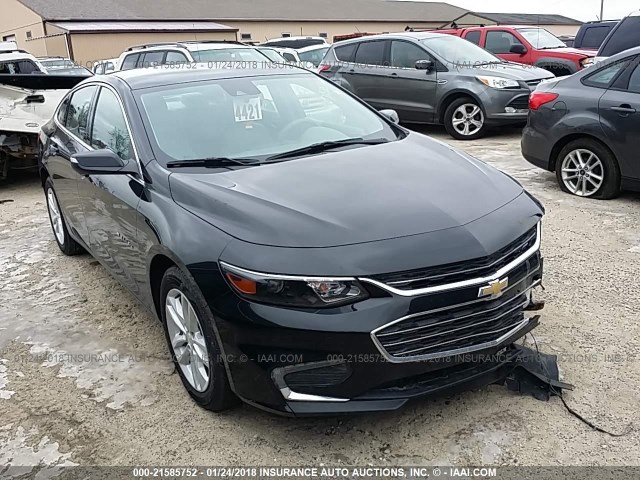 1G1ZE5ST6HF179305 - 2017 CHEVROLET MALIBU LT BLACK photo 1