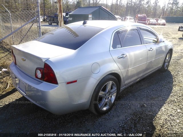 1G1ZC5E09CF272738 - 2012 CHEVROLET MALIBU 1LT 银色 照片 4