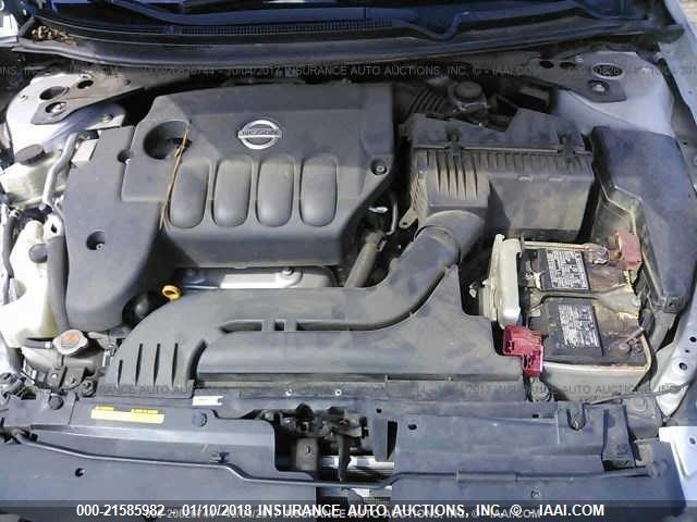 1N4AL2AP5CC132960 - 2012 NISSAN ALTIMA S SILVER photo 10