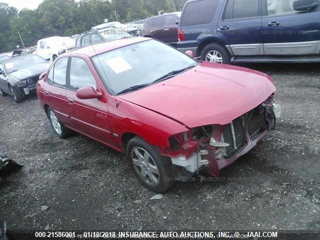 3N1CB51D06L634459 - 2006 NISSAN SENTRA 1.8/1.8S RED photo 1