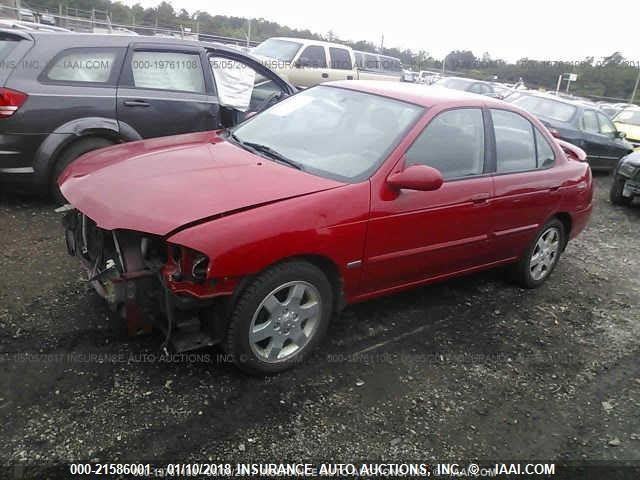 3N1CB51D06L634459 - 2006 NISSAN SENTRA 1.8/1.8S RED photo 2