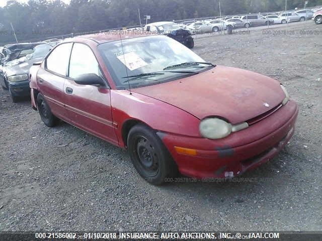 1B3ES47C3WD605978 - 1998 DODGE NEON HIGHLINE/SPORT/LE RED photo 1