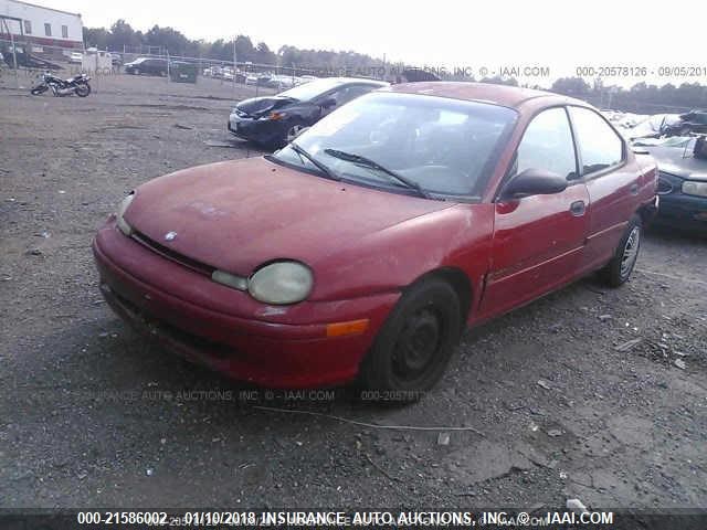 1B3ES47C3WD605978 - 1998 DODGE NEON HIGHLINE/SPORT/LE RED photo 2