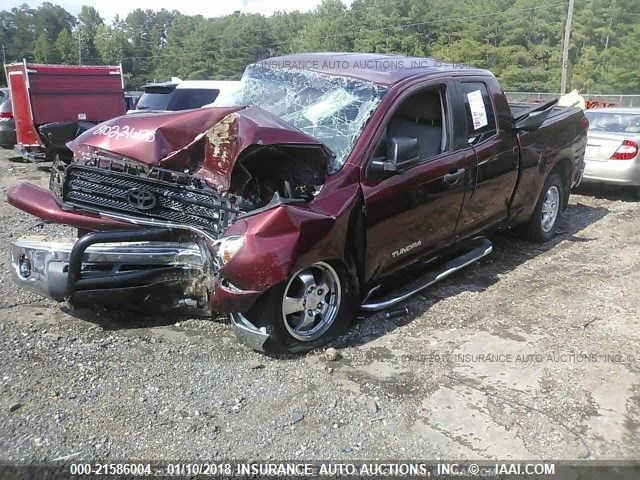 5TFRU54148X015826 - 2008 TOYOTA TUNDRA DOUBLE CAB/DOUBLE CAB SR5 RED photo 2