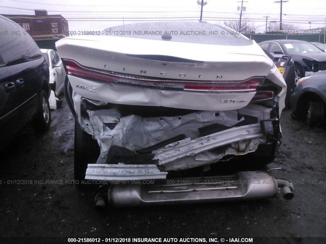 3LN6L5FC2HR618380 - 2017 LINCOLN MKZ RESERVE თეთრი ფოტო 6