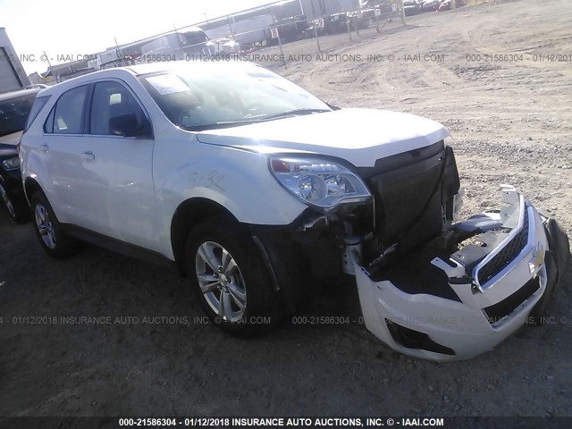 2GNALBEK0D6121102 - 2013 CHEVROLET EQUINOX LS WHITE photo 1