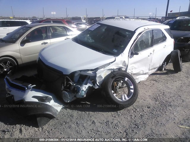 2GNALBEK0D6121102 - 2013 CHEVROLET EQUINOX LS WHITE photo 2