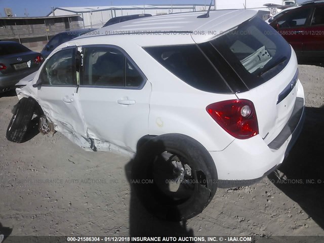 2GNALBEK0D6121102 - 2013 CHEVROLET EQUINOX LS WHITE photo 3