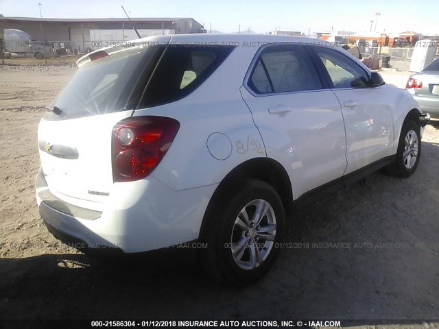 2GNALBEK0D6121102 - 2013 CHEVROLET EQUINOX LS WHITE photo 4