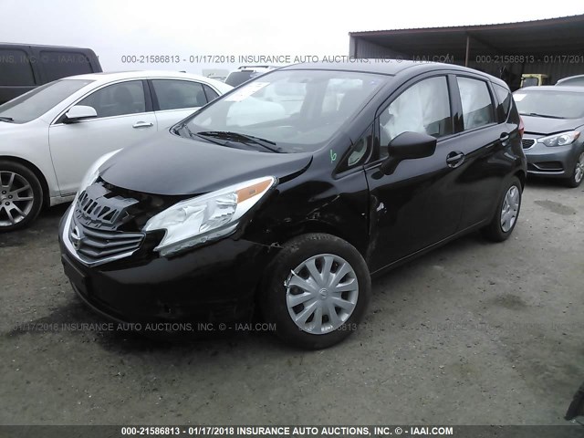 3N1CE2CP0FL394066 - 2015 NISSAN VERSA NOTE S/S PLUS/SV/SL/SR BLACK photo 2