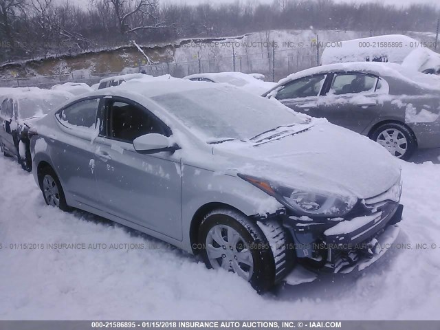 5NPDH4AE0GH719211 - 2016 HYUNDAI ELANTRA SE/SPORT/LIMITED SILVER photo 1