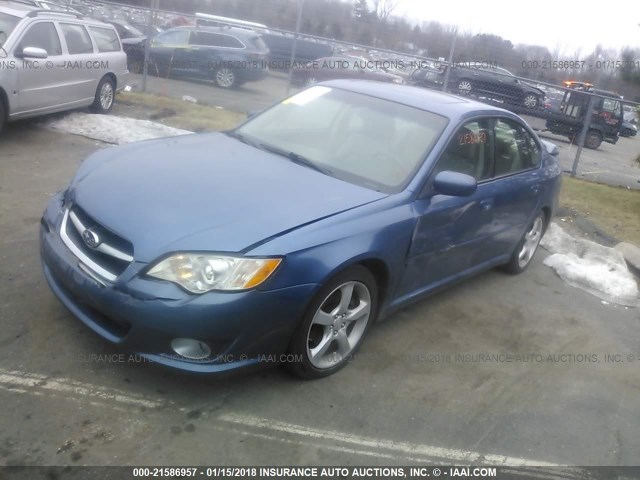 4S3BL626387216254 - 2008 SUBARU LEGACY 2.5I LIMITED BLUE photo 2