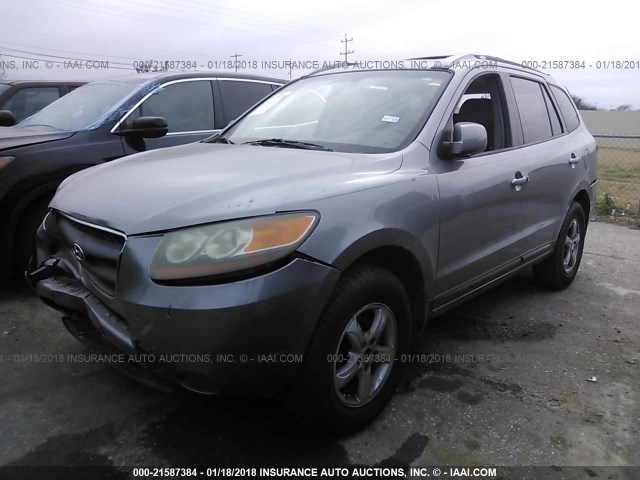 5NMSG13D57H097795 - 2007 HYUNDAI SANTA FE GLS GRAY photo 2