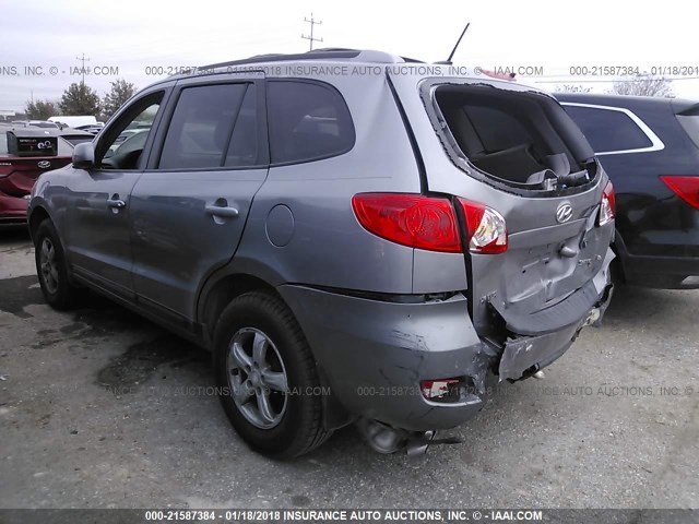 5NMSG13D57H097795 - 2007 HYUNDAI SANTA FE GLS GRAY photo 3