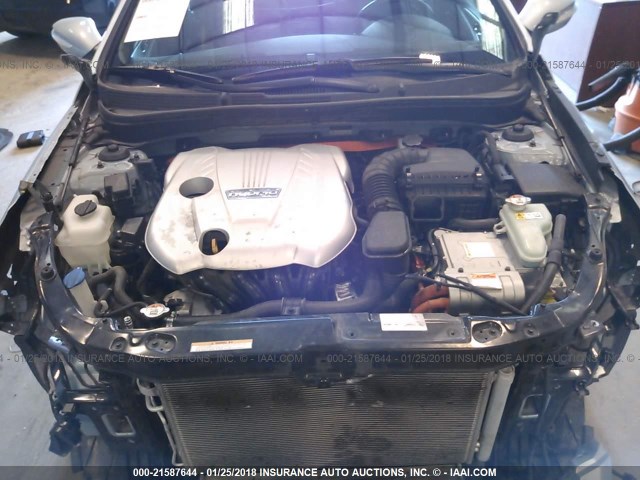 KMHEC4A41CA040409 - 2012 HYUNDAI SONATA HYBRID BLUE photo 10