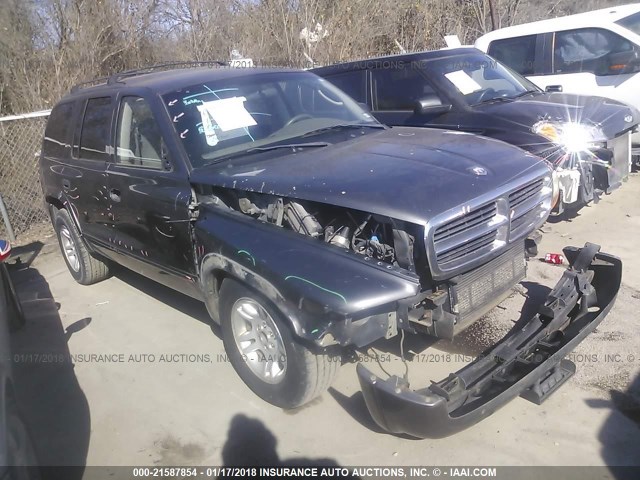 1D4HR48NX3F523594 - 2003 DODGE DURANGO SLT GRAY photo 1