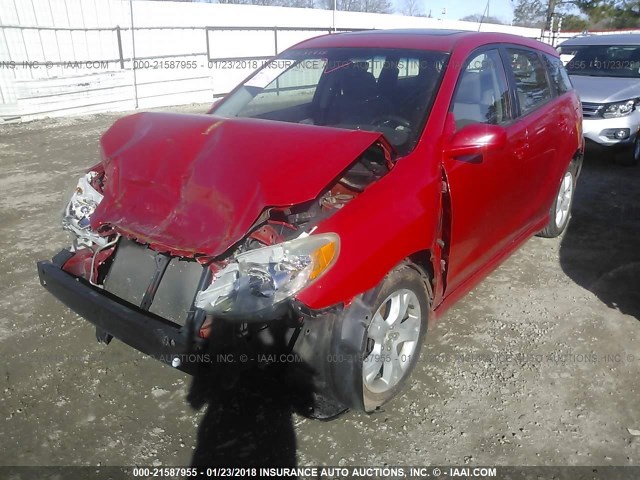 2T1KR32E75C373199 - 2005 TOYOTA COROLLA MATRIX XR RED photo 2