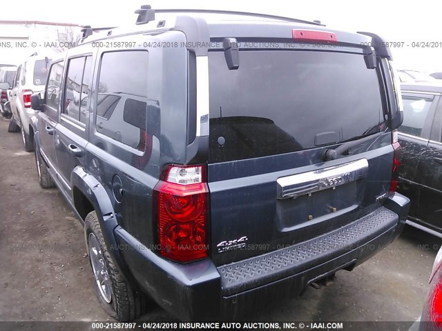 1J8HG58297C547304 - 2007 JEEP COMMANDER LIMITED BLUE photo 3