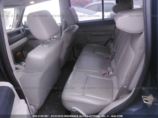 1J8HG58297C547304 - 2007 JEEP COMMANDER LIMITED BLUE photo 8