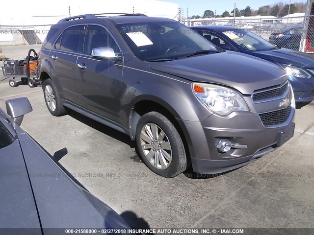 2CNFLGE55B6420406 - 2011 CHEVROLET EQUINOX LTZ GRAY photo 1