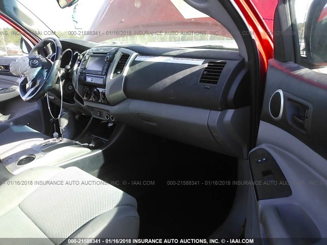 3TMJU4GN1DM152468 - 2013 TOYOTA TACOMA DOUBLE CAB PRERUNNER MAROON photo 5
