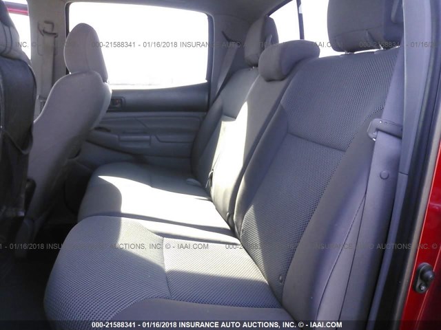 3TMJU4GN1DM152468 - 2013 TOYOTA TACOMA DOUBLE CAB PRERUNNER MAROON photo 8