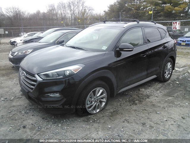 KM8J33A44HU428023 - 2017 HYUNDAI TUCSON LIMITED/SPORT AND ECO/SE BLACK photo 2