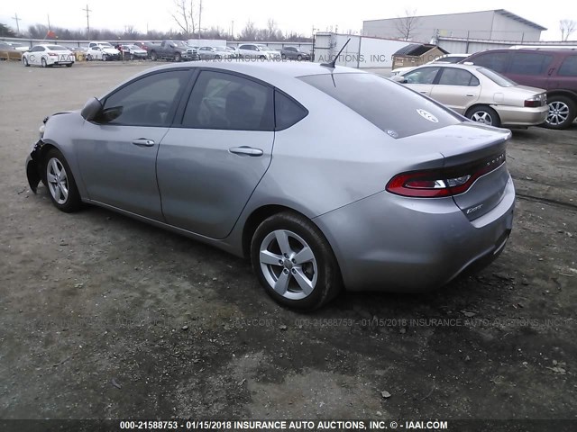 1C3CDFBB7FD265071 - 2015 DODGE DART SXT SILVER photo 3