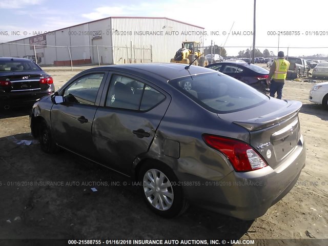 3N1CN7AP7HL883499 - 2017 NISSAN VERSA S/S PLUS/SV/SL GRAY photo 3