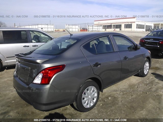 3N1CN7AP7HL883499 - 2017 NISSAN VERSA S/S PLUS/SV/SL GRAY photo 4