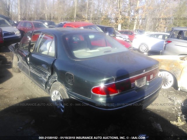 2G4WS52J121283759 - 2002 BUICK CENTURY CUSTOM GREEN photo 3