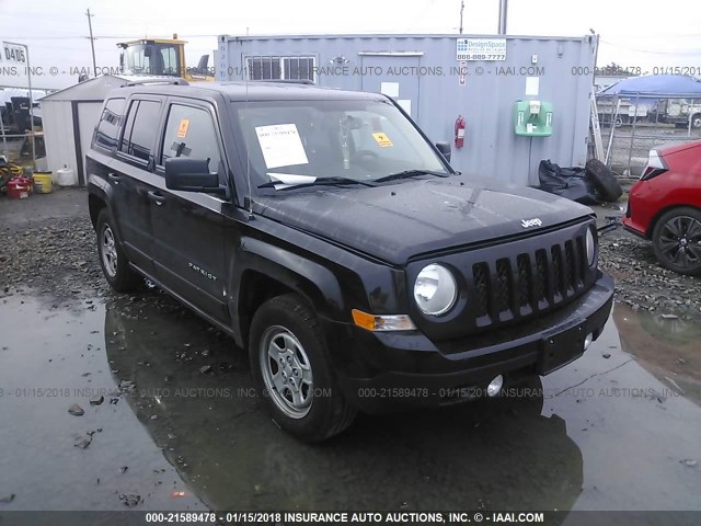 1C4NJPBAXHD136531 - 2017 JEEP PATRIOT SPORT BLACK photo 1