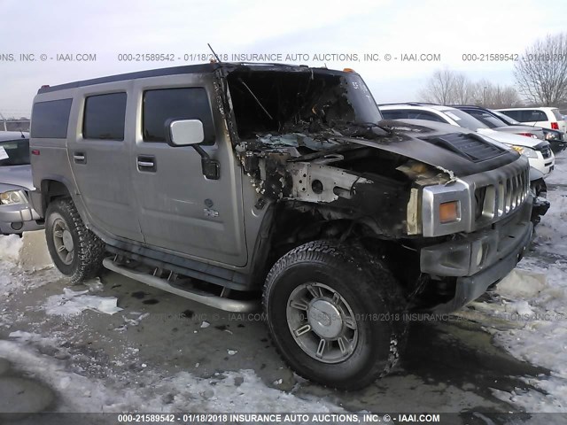 5GRGN23U83H108235 - 2003 HUMMER H2 Pewter photo 1