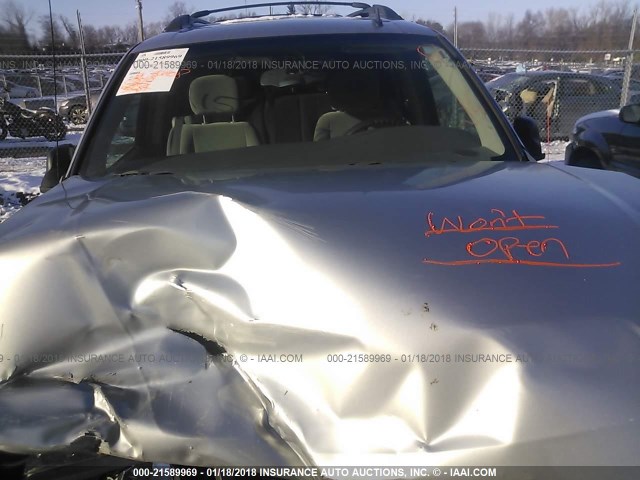 1GNET16S666145617 - 2006 CHEVROLET TRAILBLAZER EXT LS/EXT LT GRAY photo 10