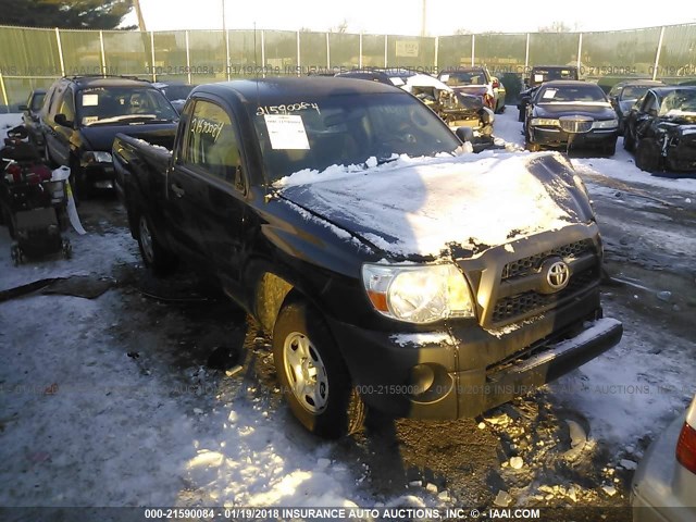 5TFNX4CN1BX003774 - 2011 TOYOTA TACOMA BLACK photo 1