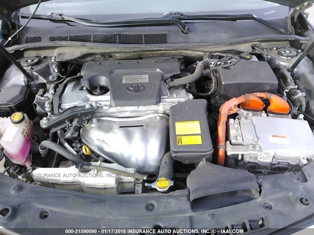 4T1BD1FK3CU061962 - 2012 TOYOTA CAMRY HYBRID/LE/XLE 灰色 照片 10