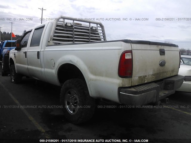 1FTSW21R98EA21881 - 2008 FORD F250 SUPER DUTY WHITE photo 3