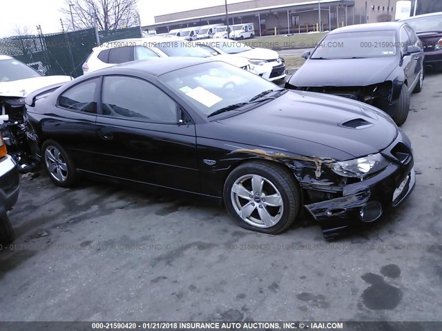 6G2VX12U66L826535 - 2006 PONTIAC GTO BLACK photo 1